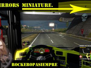 Мод Маленькие зеркала / Mini Mirrors версия 2.0 для Euro Truck Simulator 2 (v1.28.x, 1.30.x)