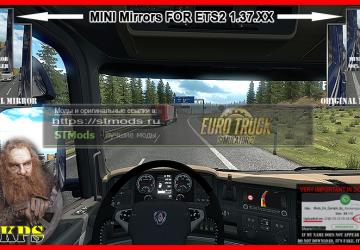 Мод Маленькие зеркала / Mini Mirrors версия 28.04.20 для Euro Truck Simulator 2 (v1.37.x)