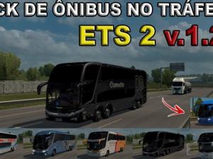 Мод Marcopolo Paradiso G7 в трафик версия 2.5 для Euro Truck Simulator 2 (v1.27.x, - 1.32.x)