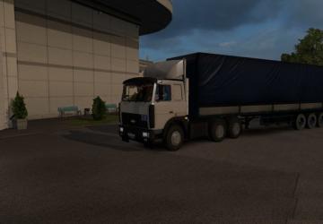Мод МАЗ-54323 (64229) с прицепом МАЗ-9758 версия 30.07.18 для Euro Truck Simulator 2 (v1.31.x, 1.32.x)