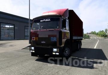 Мод МАЗ-54323 (64229) с прицепом МАЗ-9758 версия 8.0 для Euro Truck Simulator 2 (v1.48.х)