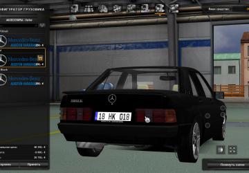 Мод Mercedes-Benz 190E версия 1.1 для Euro Truck Simulator 2 (v1.31.x, 1.32.x)