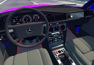 Мод Mercedes-Benz 190E версия 1.2 для Euro Truck Simulator 2 (v1.33.x, 1.34.x)