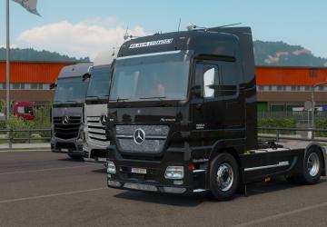 Мод Mercedes Actros MP2 Black Edition версия 1.0 для Euro Truck Simulator 2 (v1.38.x)
