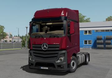Мод Mercedes MP4 Beige Brown Interior версия 1.1 для Euro Truck Simulator 2 (v1.32.x, - 1.36.x)