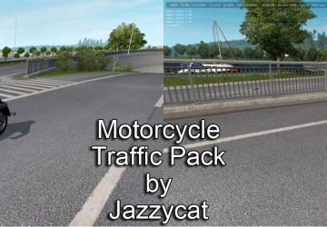Мод Motorcycle Traffic Pack версия 2.7 для Euro Truck Simulator 2 (v1.30.x, - 1.34.x)