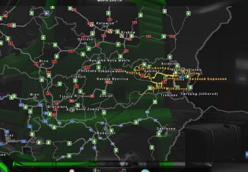Карту New Slovakia Map версия 10.0 для Euro Truck Simulator 2 (v1.32.x)