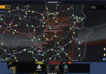 Карту New Slovakia Map версия 7.0 для Euro Truck Simulator 2 (v1.32.x)