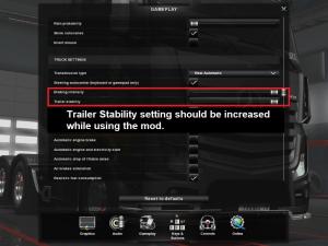 Мод Realistic Physics Mod версия 5.0 для Euro Truck Simulator 2 (v1.28х)