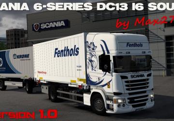 Мод Scania 6-series DC13 I6 sound версия 1.1 для Euro Truck Simulator 2 (v1.43.x)