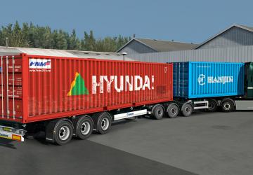 Мод SCS Containers Skin Project версия 17.0 для Euro Truck Simulator 2 (v1.48.x, 1.49.x)