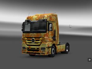 Мод Скин для Mercedes-Benz Actros MP3 версия 2.0 для Euro Truck Simulator 2 (v1.27.x, - 1.32.x)
