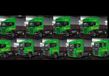 Мод Скин «ГРУЗОВИЧКОФФ» MEGAPACK версия 1.0 для Euro Truck Simulator 2 (v1.35.x)