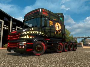 Мод Скин «Ready for Duty!» для Scania (RJL) версия 1.0 для Euro Truck Simulator 2 (v1.28.x)