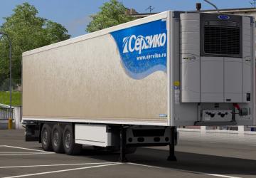 Мод Скин «Сервико» для Krone CoolLiner версия 1.0 для Euro Truck Simulator 2 (v1.35.x, 1.36.x)