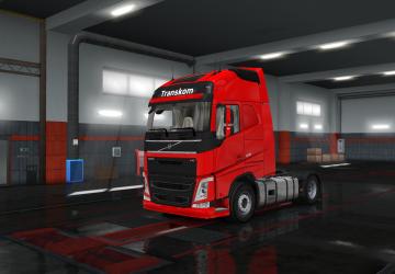 Мод Скин «TRANSKOM» версия 1.1 для Euro Truck Simulator 2 (v1.35.x, - 1.39.x)