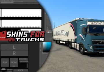 Мод Скин  «TRANSSPED» версия 1.1 для Euro Truck Simulator 2 (v1.41.x, - 1.43.x)