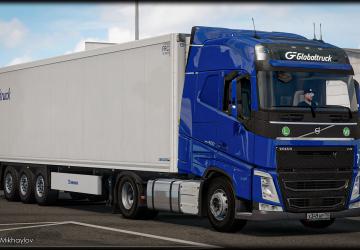 Мод Скинпак Глобалтрак для VOLVO FH4 2012 версия 1.0 для Euro Truck Simulator 2 (v1.35.x, - 1.37.x)