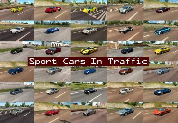 Мод Sport Cars Traffic Pack версия 3.7 для Euro Truck Simulator 2 (v1.31.x, - 1.34.x)