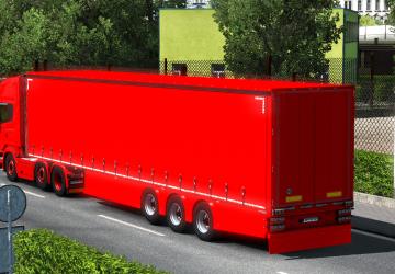 Мод Trailer Aero Curtainsider версия 2.0 для Euro Truck Simulator 2 (v1.32.x)