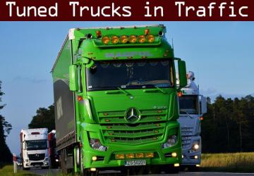 Мод Tuned Truck Traffic Pack версия 1.2.1 для Euro Truck Simulator 2 (v1.35.x)