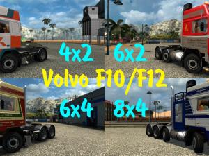 Мод Volvo F10/F12 4x2, 6x2, 6x4, 8x4 версия 24.02.17 для Euro Truck Simulator 2 (v1.25-1.26.x)