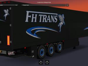 Мод Volvo FH Trans + Trailer версия 10.11.17 для Euro Truck Simulator 2 (v1.28.x, 1.30.x)