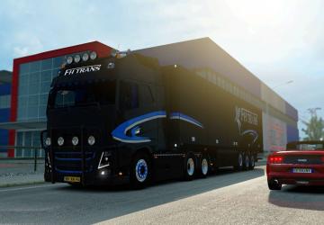 Мод Volvo FH Trans + Trailer версия 27.06.18 для Euro Truck Simulator 2 (v1.31.x, - 1.34.x)