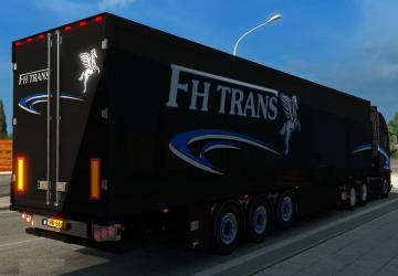 Мод Volvo FH Trans + Trailer версия 09.08.21 для Euro Truck Simulator 2 (v1.40.x, 1.41.x)