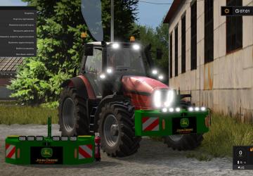 Мод John Deere Weight версия 1.2 для Farming Simulator 2017 (v1.5.3.1)