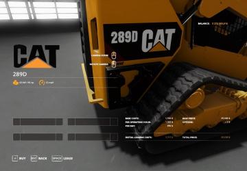 Мод CAT 289D версия 1.0.0.0 для Farming Simulator 2019