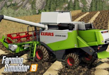 Мод Claas Lexion 530 версия 1.0.0.0 для Farming Simulator 2019 (v1.1.0.0)