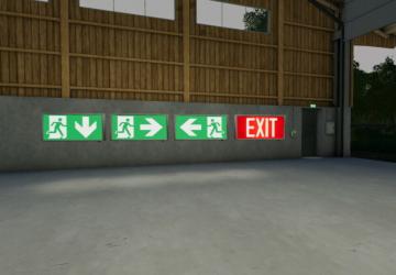 Мод Exit Sign (Prefab*) версия 1.1.0.0 для Farming Simulator 2019 (v1.7.x)