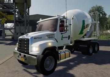 Мод FL114SD Cement Truck Freightliner версия 1.0.1 для Farming Simulator 2019 (v1.6.0.0)