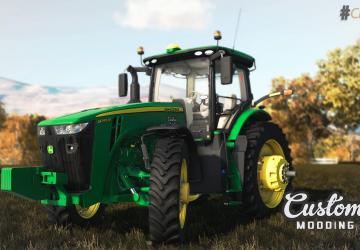 Мод John Deere 8R US версия 1.0.0.0 для Farming Simulator 2019 (v1.1.x)