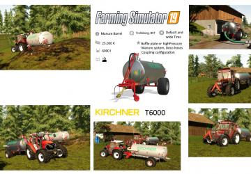 Мод Kirchner T6000 версия 1.2.0.0 для Farming Simulator 2019 (v1.7.x)