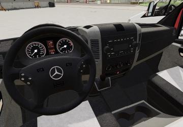 Мод Mercedes-Benz Sprinter Pickup версия 1.3 для Farming Simulator 2019 (v1.5.x)