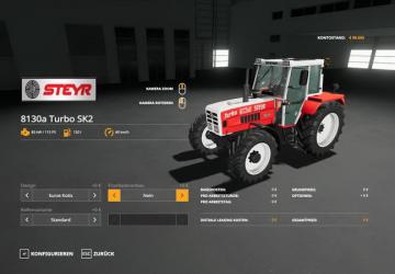 Мод STEYR 8130a Turbo SK2 basic версия 1.0.0.0 для Farming Simulator 2019 (v1.4)