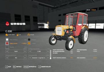 Мод Ursus C330/M W.I.P. TEST версия 0.95 для Farming Simulator 2019