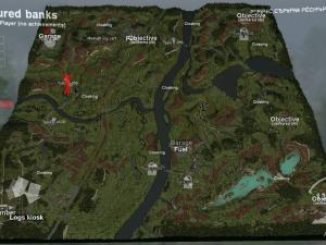 Карта «Разорванные берега» версия 1.0 для SpinTires (v03.03.16)