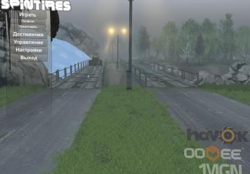 Мод Заставка «Мост в скалистой месности» версия 1.0 для SpinTires (v03.03.16)