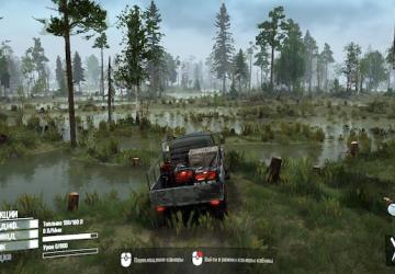 Карта «Затопленный лес 4» для Spintires: MudRunner (v25.02.21)
